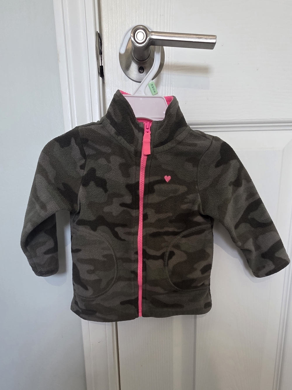 Carter's Pink-Trim Toddler Camo Fleece Jacket
